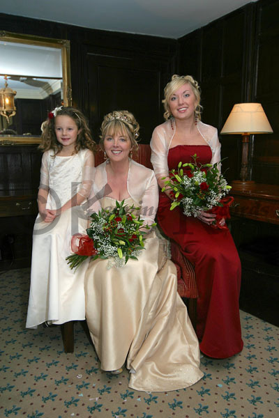 Bride and bridesmaids